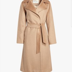 Cream colored cashmere coat